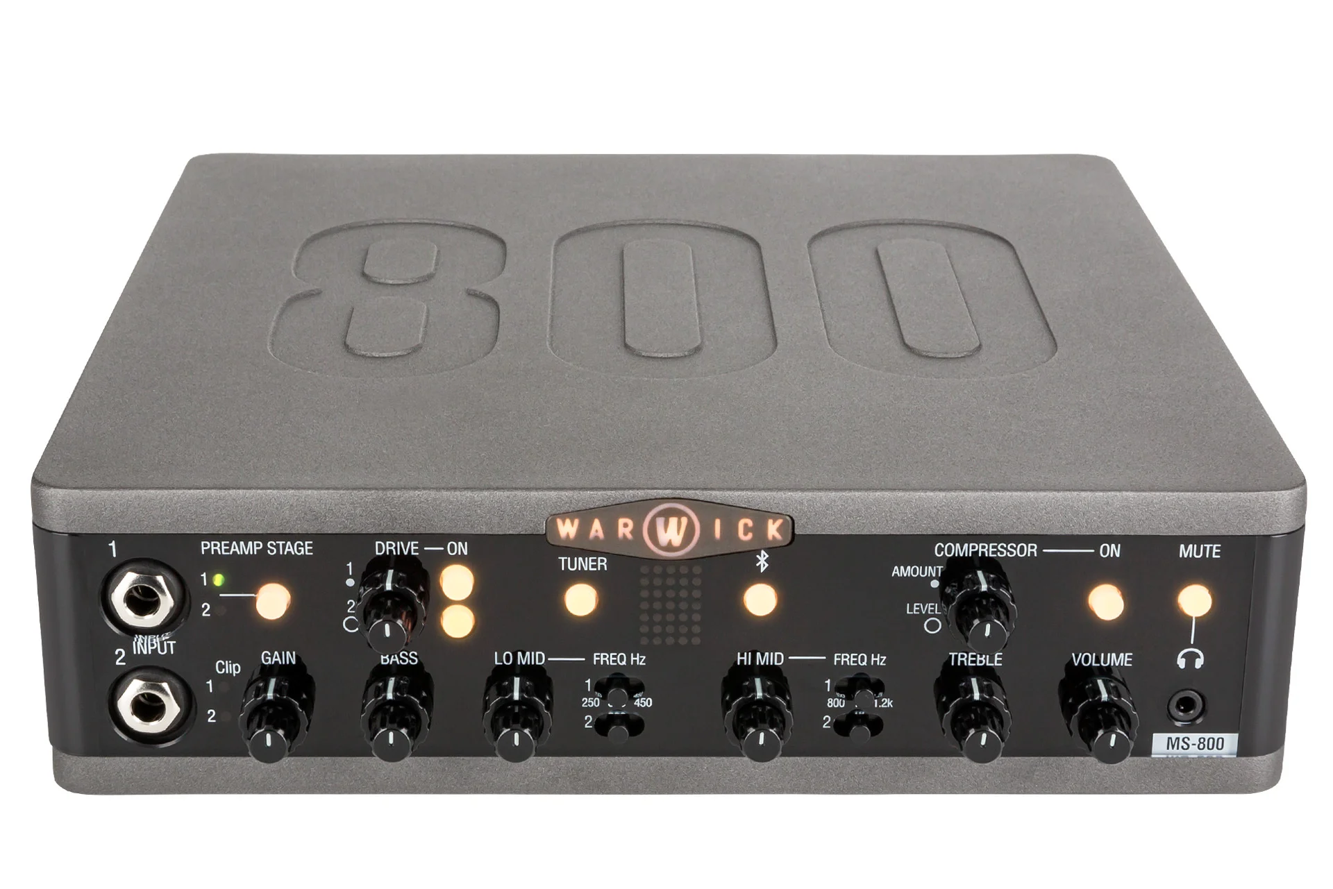 Stage Series MS 800 Multi Stage Bass Amp Head with USB-Interface, 800 Watt